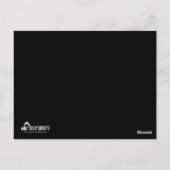 Schauspieler/Modell 2 Schwarze Kopfschusskarte Postkarte (Rückseite)