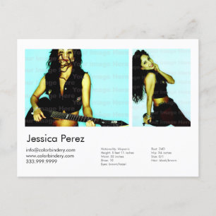 Schauspieler/Modell 2 Shootkopfkarte Postkarte