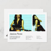 Schauspieler/Modell 2 Shootkopfkarte Postkarte (Vorne/Hinten)