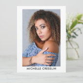 Schauspieler Modell 3 Foto Zurück Comp Zed Card 5. Einladung (Stehend Vorderseite)