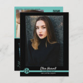 Schauspieler Modell Composite 3 Foto Promo-Karte P Postkarte (Vorne/Hinten)