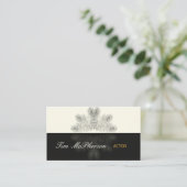 Schauspieler-modische Pfau-Federn Visitenkarte (Stehend Vorderseite)