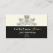 Schauspieler-modische Pfau-Federn Visitenkarte (Rückseite)