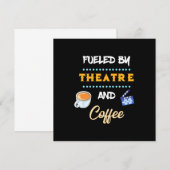 Schauspieler motiviert durch Theater Kaffee Einladung (Vorne/Hinten)