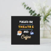 Schauspieler motiviert durch Theater Kaffee Einladung (Stehend Vorderseite)