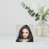 Schauspieler Musician Entertainment Berufliches Fo Quadratische Visitenkarte (Stehend Vorderseite)