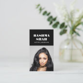 Schauspieler Musician Entertainment Berufliches Fo Visitenkarte (Stehend Vorderseite)