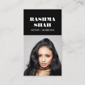 Schauspieler Musician Entertainment Berufliches Fo Visitenkarte (Vorderseite)