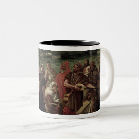 Schauspieler oder arabische Possenreißer, 1848 Zweifarbige Tasse (VorderseiteRechts)