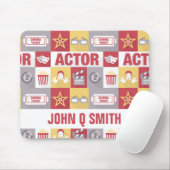 Schauspieler Piktogramm ・ Custom Mousepad (Mit Mouse)