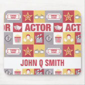 Schauspieler Piktogramm ・ Custom Mousepad (Vorne)