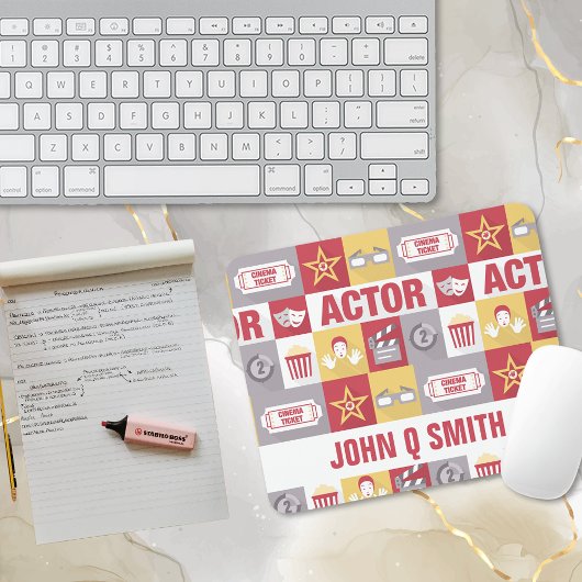 Schauspieler Piktogramm ・ Custom Mousepad