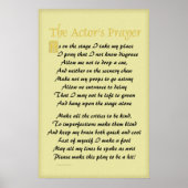 Schauspieler-Plakat Poster (Vorne)