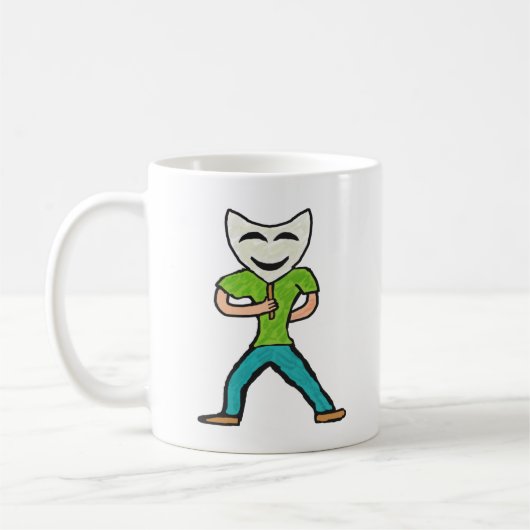 Schauspieler Schauspiel mit Maske Kaffeetasse (Links)