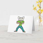 Schauspieler Schauspiel mit Maske Karte (Gelbe Blume)