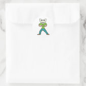 Schauspieler Schauspiel mit Maske Runder Aufkleber (Tasche)
