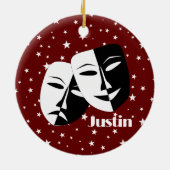 Schauspieler Schauspiel Theater Design Keramik Keramik Ornament (Hinten)