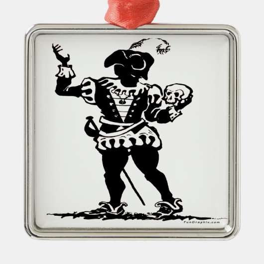 Schauspieler Silbernes Ornament (Vorne)