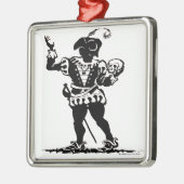 Schauspieler Silbernes Ornament (Links)