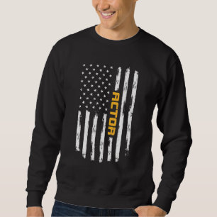 Schauspieler Stolz Positive Karriere Vintage Ameri Sweatshirt