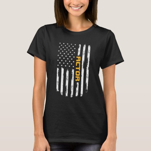 Schauspieler Stolz Positive Karriere Vintage Ameri T-Shirt (Vorderseite)