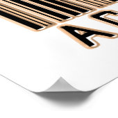 Schauspieler-Strichcode Poster (Ecke)