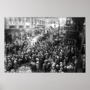 Schauspieler Strike auf der 45th Street in New Yor Poster