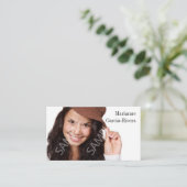 Schauspieler Subtle Floral Headshot Visitenkarte (Stehend Vorderseite)