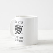 Schauspieler-Supermacht-Tasse Kaffeetasse (Vorderseite Links)