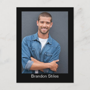 Schauspieler-Talent-Kopfbild-Einsendekarte Postkarte