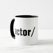 Schauspieler Tasse (Vorderseite Links)