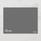 Schauspieler und Modell 2 Schwarz-Grau-Headshot Co Postkarte (Rückseite)