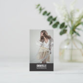 Schauspieler und Modelle - Headshot Nr. 1 Visitenk Visitenkarte (Stehend Vorderseite)