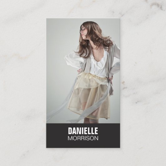 Schauspieler und Modelle - Headshot Nr. 1 Visitenk Visitenkarte (Vorderseite)