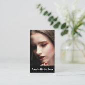 Schauspieler und Modelle Moderne Minimalistisch Visitenkarte (Stehend Vorderseite)