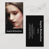 Schauspieler und Modelle Moderne Minimalistisch Visitenkarte (Vorne/Hinten)