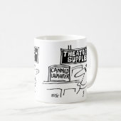 Schauspieler und Schauspiel. Theatrische Dramatik Kaffeetasse (VorderseiteRechts)
