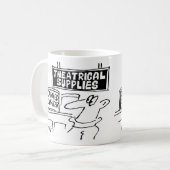 Schauspieler und Schauspiel. Theatrische Dramatik Kaffeetasse (Vorderseite Links)