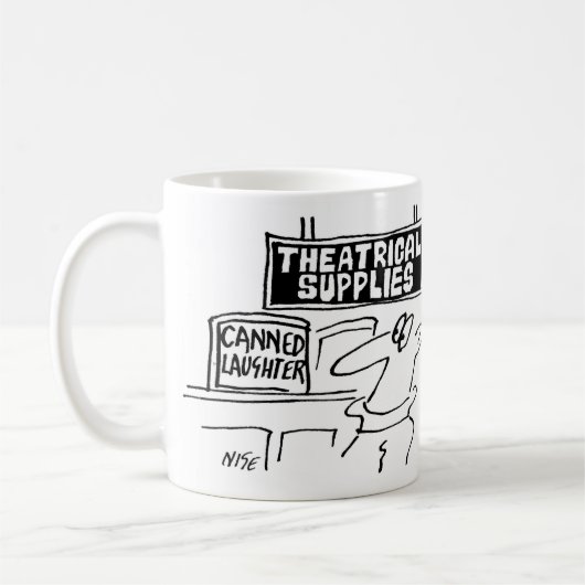 Schauspieler und Schauspiel. Theatrische Dramatik Kaffeetasse (Links)