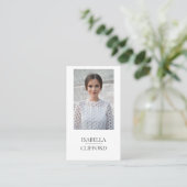 Schauspieler-vorbildlicher Tänzer-nahe hohe Visitenkarte (Stehend Vorderseite)