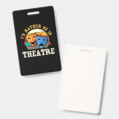 Schauspieler wären eher im Theater Ausweis (Vorder- & Rückseite)