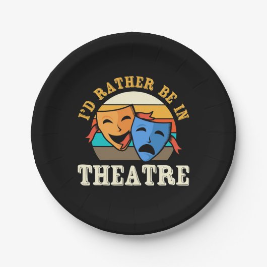 Schauspieler wären eher im Theater Pappteller (Vorderseite)