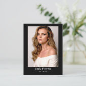 Schauspieler-Werbekarte | 3-Foto-Composite-Postkar Postkarte (Stehend Vorderseite)