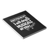 Schauspieler werden Musicals auf Sie singen Notizblock (angewinkelt)