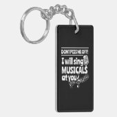 Schauspieler werden Musicals auf Sie singen Schlüsselanhänger (Vorderseite links)