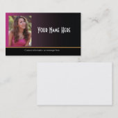 Schauspielerheadshot-Visitenkarte Visitenkarte (Vorne/Hinten)