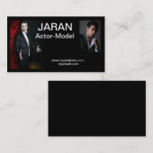 Schauspielerheadshot-Visitenkarten Visitenkarte (Vorne/Hinten)