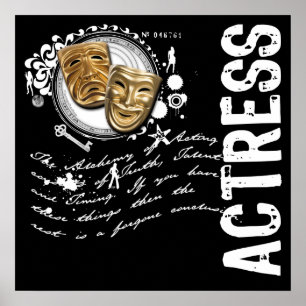 Schauspielerin Alchemy of Schauspiel Poster