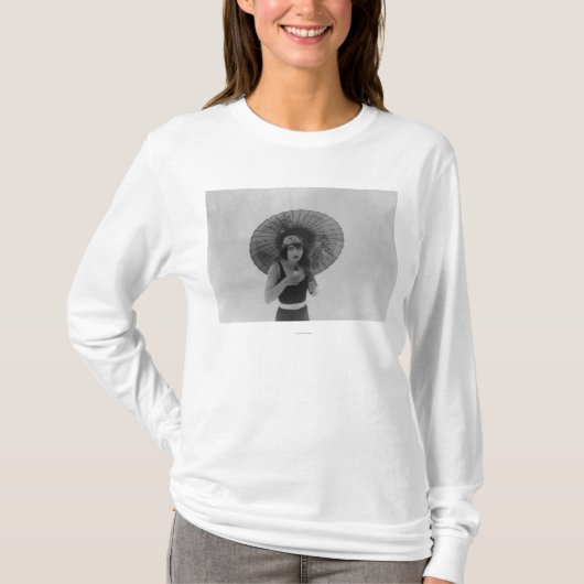 Schauspielerin Betty Compson, die Eiscreme isst T-Shirt (Vorderseite)