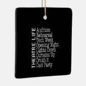 Schauspielerin Broadway Schauspielerin Musical Lov Keramikornament (Rechts)